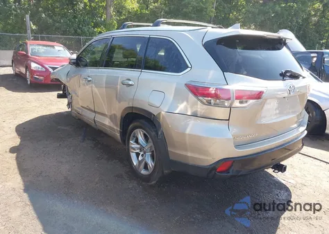 2016 Toyota Highlander Limited V6 из США, поврежденный, VIN 5TDDKRFH8GS282229